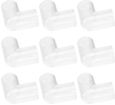 GARVALON 10 Stück 16mm Acryl Schlauchverbinder Aquarium Filteranschluss 90 Grad Winkel Wasseranschluss Zubehör