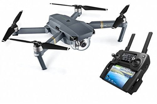 DJI - Mavic Pro Drone | Drone Quadricoptère Portable & Pliable avec Caméra | Offre 27-Min de Vol | Gimbal 3-Axis & Caméra 4K | Design Élégant | Photos & Vidéos en Haute Résolution