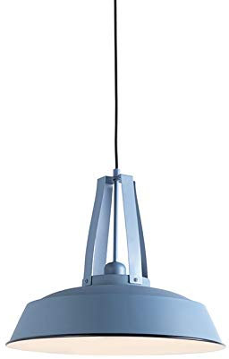 Qazqa - Modern Vintage Hängelampe I Pendellampe I Pendelleuchte Blau Rund 43cm - Living I Wohnzimmer I Schlafzimmer - Stahl Rund - LED geeignet E27