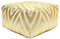kreatives Wohnen Fußhocker Sitzhocker 55x37x55 cm Pouf Kelim Bodenkissen Peru schwarz Taupe gelb türkis metallic Gold Sitzwürfel