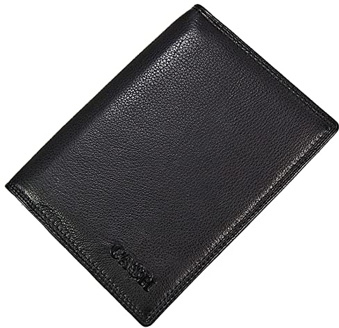 GoBago Herren Leder Brieftasche große Geldbörse Reisepass Geldbeutel Kartenfächer