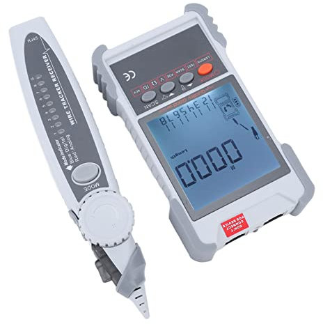 Garosa Leitungssucher, ABS-Gehäuse, LCD-Netzwerktester, Multifunktionales Multimeter-Set, 400 M Längenmessung, Thermometer