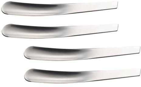 MAGICLULU 4pcs Stainless Steel Egg Spoon Kitchenware Dessert Spoons for Breakfast