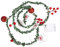 PRETYZOOM String Lichter Dekorative Weihnachten Baum Lichter Rot Obst Reben Glocken Decor Für Urlaub