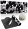 Hearda Tapis de Souris XXL/XL/L, Bulles Colorées Tapis de Souris Gamer, Tapis Souris avec Bords Cousus, Tapis de Souris en Base Antidérapante,Convient pour Gaming (1000x500x3mm,Noir)