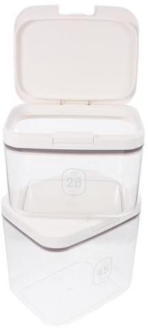 BESTOYARD 2 Tarros De Almacenamiento De Alimentos Tazas Medidoras Dispensador De Dulces Lavavajillas Taza Medidora De Arroz Contenedor Para Arroz