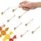 GlamRays Lot de 8 Petites cuillères en Acier Inoxydable pour bocaux à épices, Mini Taille 7,5CM, Petites cuillères Mignonnes en Acier Inoxydable pour épices, sel, Petits cuillères Amusantes (Or)