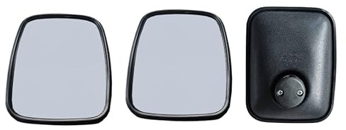 2x Panorama Außenspiegel Weitwinkel Spiegel Universal 22x17cm ø16-20mm für LKW Bagger Traktor Gabelstapler Landwirtschaftlichen Fahrzeuge Transporter Nutzfahrzeuge Baumaschinen E-Prüfzeichen