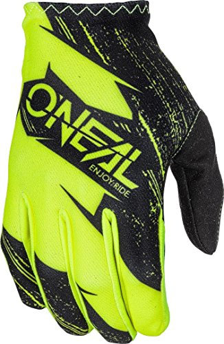 O'NEAL | Fahrrad- & Motocross-Handschuhe | Kinder | MX MTB FR Downhill Freeride | Langlebige, Flexible Materialien, belüftete Handoberseite | Matrix Youth Glove Burnout | Schwarz Neon-Gelb | Größe S
