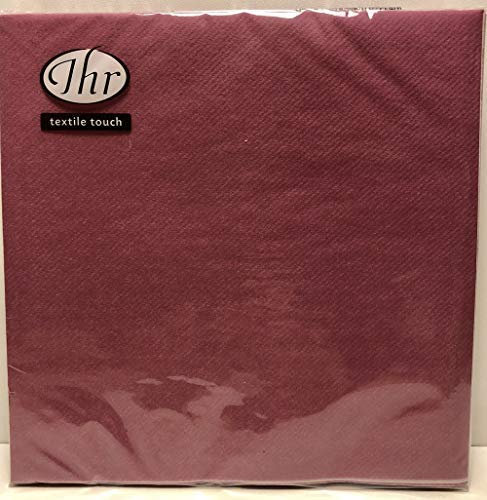 IHR 60 Servietten Dinner Textil-touch - 40 x 40 cm mauve