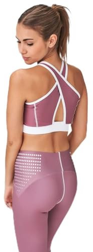 SWEDISH FALL LIFTING ATHLETES Crossed Mesh Bra Berry Chocolate