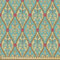 ABAKUHAUS Türkis Gewebe als Meterware, Vintage Laub Blatt, Schön Gewebten Stoff für Polster und Wohnaccessoires, 1M (148x100cm),Rosa Blau Tan