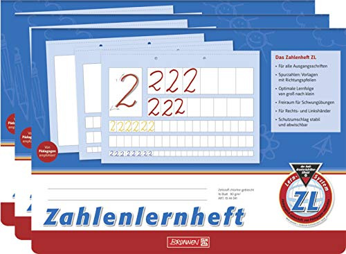 Brunnen Zahlenlernheft, 16 Blatt (3, A4 Lin. ZL)