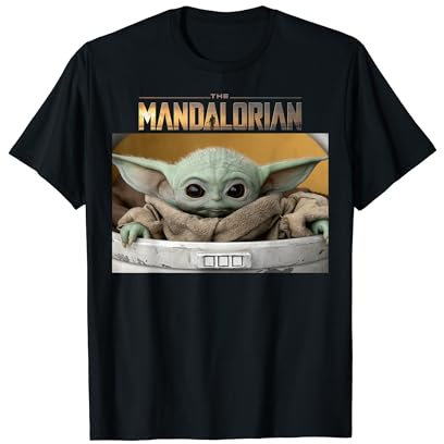Star Wars The Mandalorian The Child Portrait Logo T-Shirt