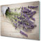 Tulup Schneidebretter Küche Glasabdeckplatte Herdabdeckplatte 60x52 cm Gehärtetes Glas Spritzschutz - Lavendel