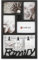 K&L Wall Art Wohnzimmer Bilderrahmen Collage Küche Fotorahmen aus Kunststoff Fotocollage Gallerie Rahmen schwarz für Fotos Bilder Notizen Trockenblumen (27 x 46cm Family)
