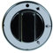 Recamania Pomo Grifo de gas Cocina con llama Piloto PEL22/23 ø 70mm eje ø 10x8mm parte plana universal negro
