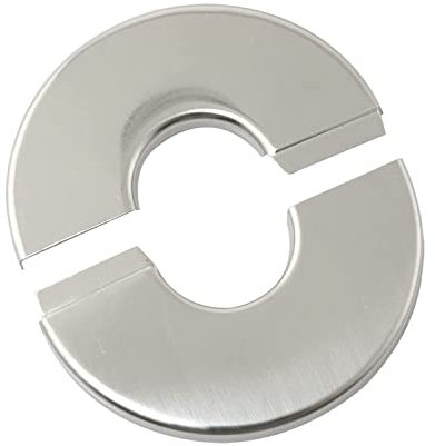 PZRT 2 Stück Wandspaltflansch, Edelstahl, runde Rosettenplatte, Wandmontage, Wasserrohrabdeckung, Zubehör für 41 mm Durchmesser