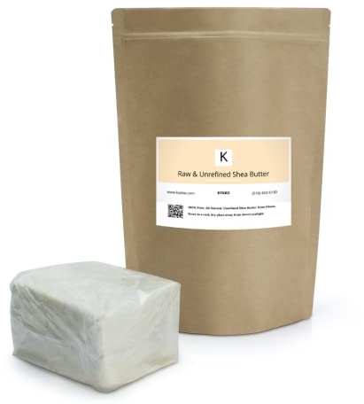 Kyabo New Pure African White Ivory Shea Butter 5Lbs Premium 100% Natural Virgin RAW Organic Grade A Unrefined Ghana Skin Beauty Care Face Body Hair Scalp Non GMO Natural Karite Organics