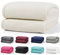 Leonado Vicenti 2er Set Flauschige Kuscheldecke 150x200 cm Fleecedecke Wohnzimmerdecke Sofadecke Tagesdecke Flanell Uni Bettüberwurf, Beige