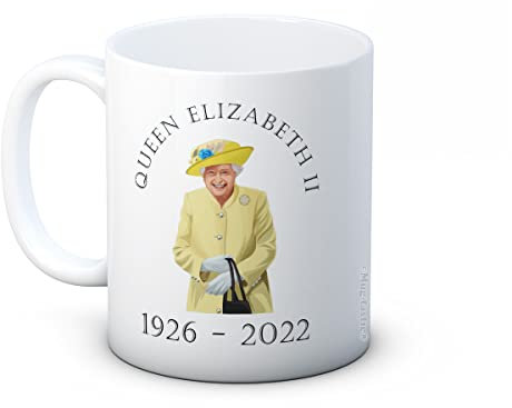 Queen Elizabeth II 1926-2022 - In Memory Ceramic Coffee Mug (White)