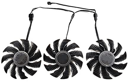 MAHIE Nouveau 1LOT GA81S2U PLD08010S12HH RX 6700XT Ventilateur GPU, Convient for Gigabyte RTX 3070TI 3070, RX 6700XT 6600XT 6600 Eagle Ventilateur de Refroidissement de Carte vidéo Cheerfully