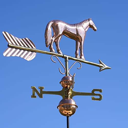 Girouette Moyenne 416 - Animal - Cheval en Cuivre