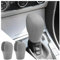 CGEAMDY 2 Stück Auto Schaltknauf Abdeckung, Universal Schaltknauf Abdeckung, Anti-Rutsch Silikon Schaltknaufabdeckung Shift Glove Skin Case Schutzhülle(Grau)