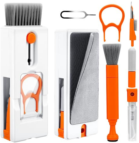 Set Di Pulizia Per Tastiera, 11 In 1, Per Pc, Telefono Cellulare E Cuffie, Tablet, Fotocamera, Set Di Pulizia Delle Cuffie Con Obiettivo A Pennello, Set Di Pulizia Delle Cuffie