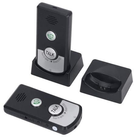 intercomunicador para casa, Intercomunicador de Voz de 2 Víasde Timbre de Intercomunicación Inalámbrico Impermeable para Oficina en Casa, Largo Alcance 1000 M
