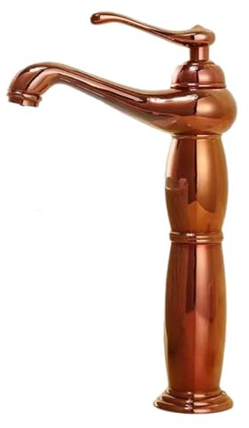 Grifería De Lavabo Accesorios De Baño Grifo De Agua Fría Y Caliente De Cobre Completo Antiguo Encima Y Debajo Del Grifo Del Lavabo Oro Rosa Dorado Oro Rosa Alto