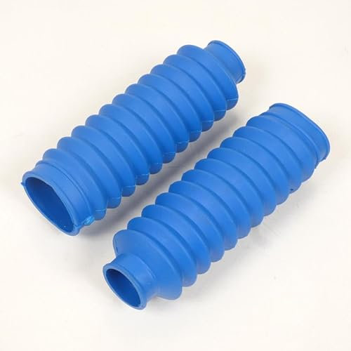Faltenbalg für Motorrad-Gabel aus Gummi, Blau, Durchmesser: 28 bis 30 mm, Durchmesser: 44 mm, L: 180 mm