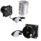 Sileduove Flue Inline Extractor Fan, Pipe Duct, Exhaust Fan, USB, Adjustable Speed (Fan Plus 6 m Pipe)