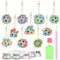 patinadrift 10 Stück Fussball Diamond Painting Schlüsselanhänger Set 5D Diamant Malerei Anhänger Keychain für Kinder Erwachsener Anfänger DIY Kunst Handwerk Basteldekoration