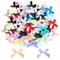 200 Stück Mini Schleifen zum Basteln, 3.5 * 2.5cm Kleine Gepunktete Deko Satinband Schleifen, Bunt zum Nähen, Heimwerken, Basteln, Hochzeit Dekoration