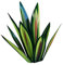 Plantes d'agave en métal 13,78 Pouces décor extérieur Tequila Sculpture Rustique Metal Agave Yard Art Agave Sculpture Statue Jardin y Jardin décor Ornement Vert, Jardin Statues extérieur