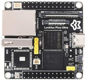 Luckfox Pico Ultra RV1106 Linux Micro Development Board, Integrates ARM Cortex-A7/RISC-V MCU/NPU/ISP Processors Supports Inerface MIPI CSI, RGB LCD, GPIO, UART, SPI, I2C, USB, etc.