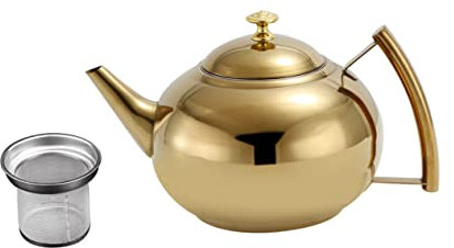 Hoement Edelstahl Mit Griff Bruchsicherer Teekessel Fassungsvermögen Für Teezubereitung Langlebiger Teekocher