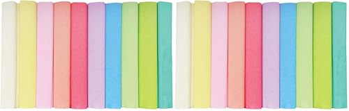 Interdruk 10 Rouleaux de Papier Crépon - 25 x 200 cm - Couleurs Pastel (Lot de 2)