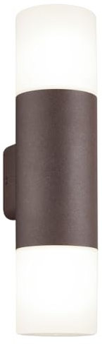 WatioWave Wandleuchte Aluminium Oxid Hoosic 2 x E27 IP44