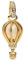 NUNUYAYA Damen Charm Anhänger für Armband 925 Sterling Silber Golden Hot Air Balloon Dangle Charms Beads passend für Armband Halskette,Charm Anhänger für Europäischen Armbänder Frauen Mädchen