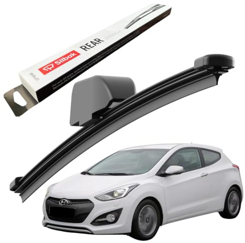 Silbak Rear Windscreen Wiper, for HYUNDAI I30 COUPE (2013 ONWARDS) Rear Wiper Blade, 330mm