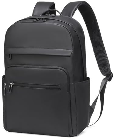SUIKIHUM Black Backpack for Men, Laptop Backpack for Work, Anti-Theft Travel Carry On, 16 Inch Computer Bag, Water Resistant, TSA Approved, College & Business Rucksack