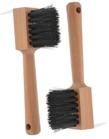 Toddmomy Hufbürste 2Er Set Mit Holzgriff Für Pferde Effektive Hufreinigung Und Pflege Pferdeputzzeug Für Stall Und Weide
