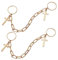 BESPORTBLE 2 Stück Kettenblatt damenringe schlüsselringe gold kettenringe Finger Schmuck Moderinge Ringe mit Ketten Ringketten für die Finger Metallringe Ringe ästhetisch Legierung Golden