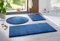 Taracarpet Badematte Uni Boho rutschfest, waschbar, Badezimmer-Teppich, Bad-Vorleger, WC Deko, Duschvorleger für Dusche und Badewannen weich und als Set kombinierbar Dunkel Blau 080x150 cm