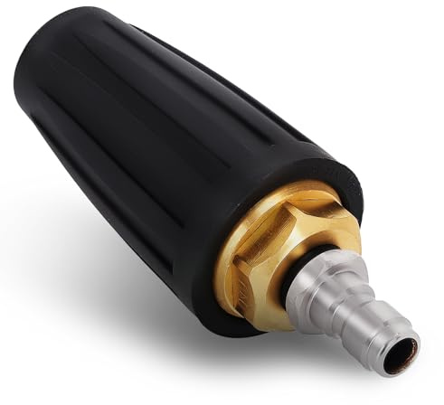 maXpeedingrods 1/4'' Rotierende Dreckfräser Universal Turbodüse Dreckfräse | 4000 PSI/276 BAR Hochdruckreiniger Rotationsspray Turbodüse für Kärcher und Andere Düsenzubehör
