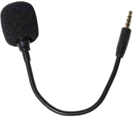 Junohawk Microphone for Turtle Beach Headset, 3.5mm Detachable Boom Microphone, Compatible with PS4/PS5/One/PC, Universal Fit for Wireless Gaming Headsets
