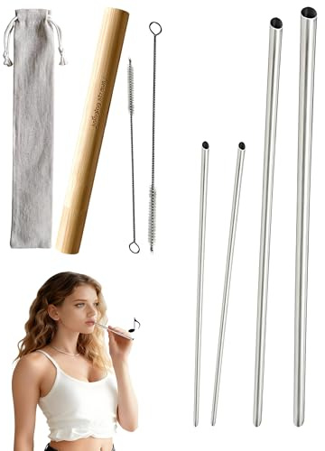 Singing Straw For Vocal Training, Breath Control Vocal Trainer For Singers | 4 Levels Resistance Vocal Straw Kit, Semi-Occluded Vocal Tract Design, Voice Training Tool With Special Cleaning Brush