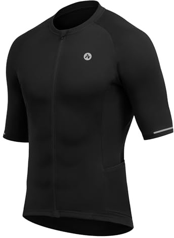 Nepest Radtrikot Herren Kurzarm Fahrradtrikot Herren, 6 Taschen, UPF50+ | Rennrad Trikot Herren Kurzarm, Atmungsaktiv, Schnelltrocknend, Reflektierend, Eng Anliegend, MTB Trikot, Fahrrad, Sommer